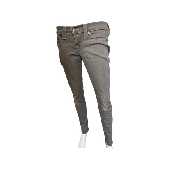 True Religion Grey Skinny Jeans Sz 27 - Picture 1 of 8